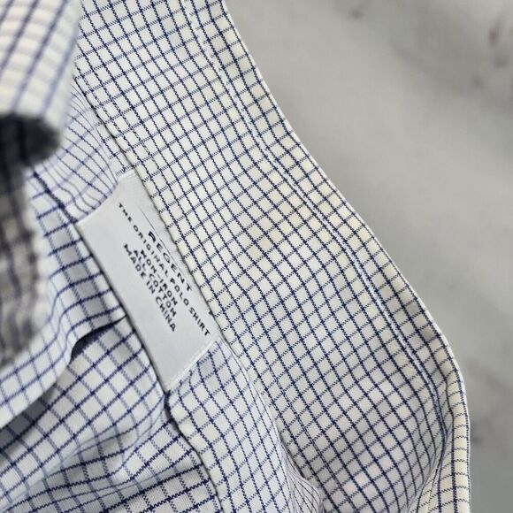 Brooks Brothers Shirt Men XXL 18 1818 Regent Non Iron Original Polo Windowpane - Picture 11 of 16